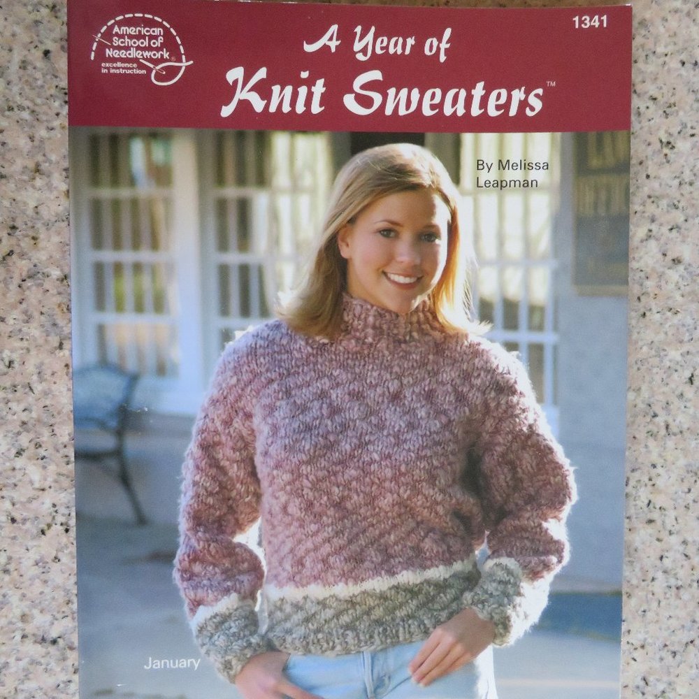 A YEAR of KNIT Sweaters 2003 Pattern Book 56 pages (#986)